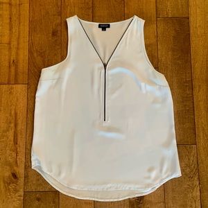 Zip-Up Light Blue Tank